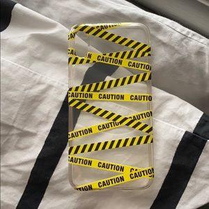 iPhone XS MAX CAUTION PHONE CASE